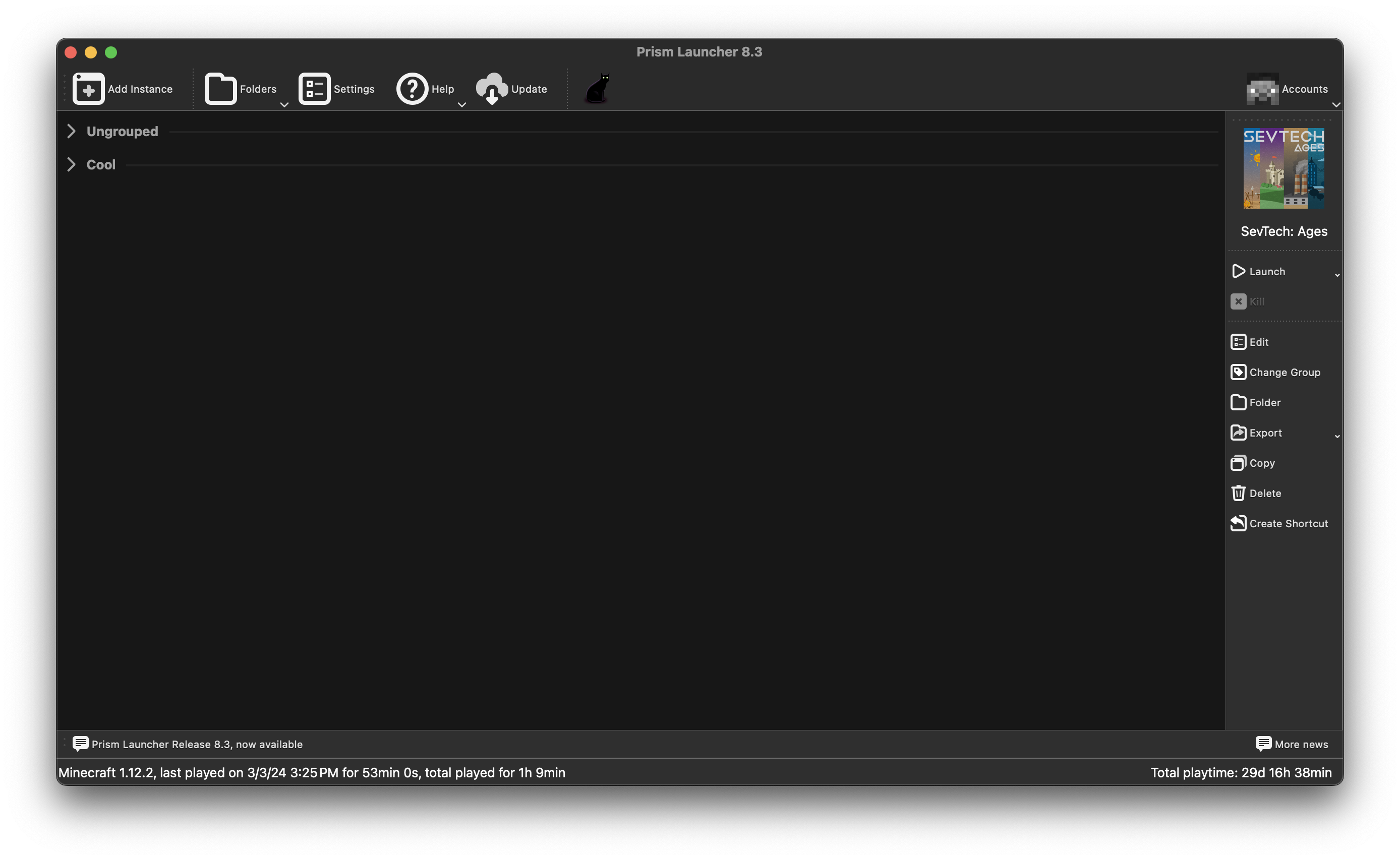Prism Post-Install Page
